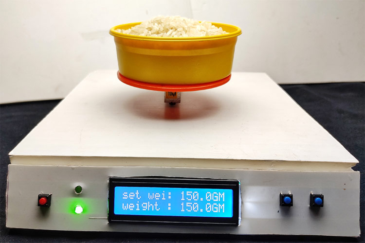 Arduino weighing machine(scale) with analog showing 