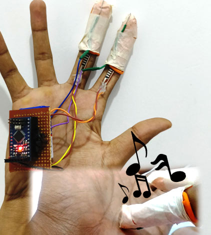 สร้างเสียงโดยการแตะนิ้วมือโดยใช้ Arduino