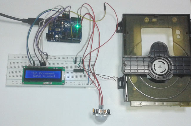 Automatic Door Opener Project Using Pir Sensor And Arduino