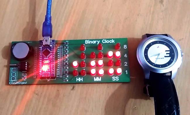 LED Binary Clock Circuit Using Arduino | atelier-yuwa.ciao.jp