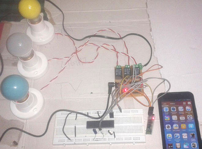 Bluetooth Controlled Home Automation