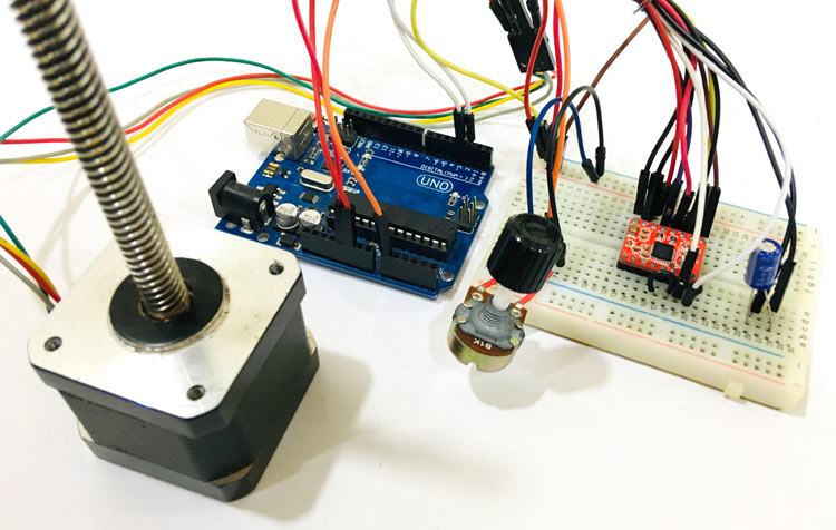 Control NEMA 17 Stepper Motor With A4988 Driver and Arduino