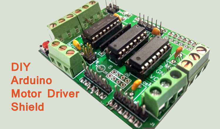 DIY Arduino Motor Driver Shield PCB