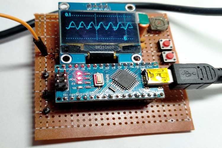 Build a DIY Oscilloscope using Arduino Nano and OLED Display