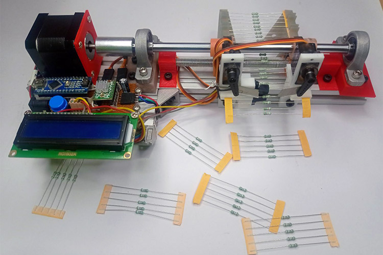 Diy Resistor Reel Cutting Machine Using Arduino
