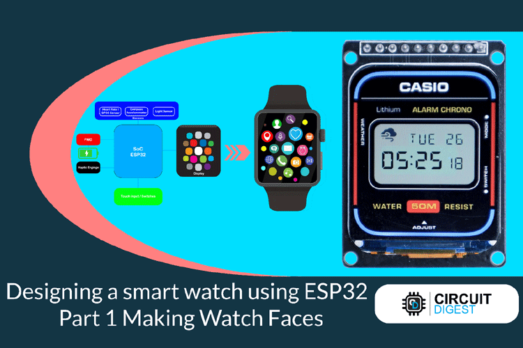 Making DIY Smart Watch with ESP32 Designing Smart Watch Faces