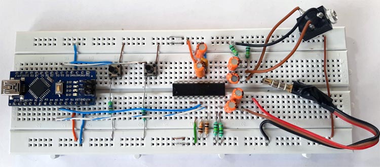 Digital Audio Volume Control Circuit using PT2258 IC and Arduino