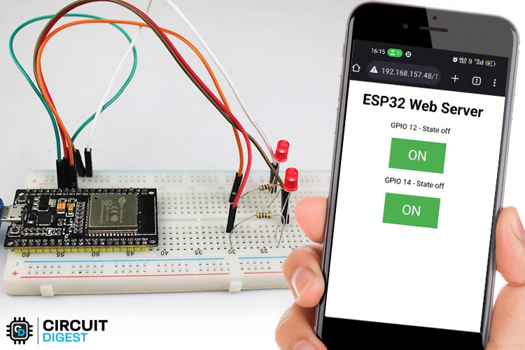 GPIO Control With ESP32/ESP8266: Web Server And Push Button, 60% OFF