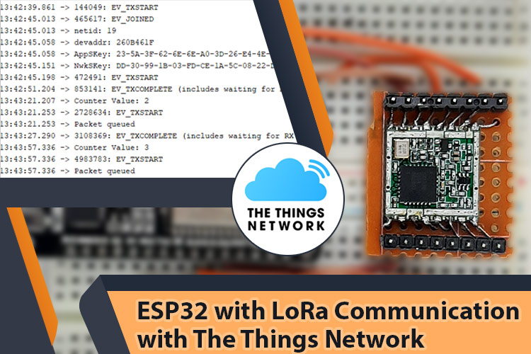ESP32 LoRa Communication with The Things Network