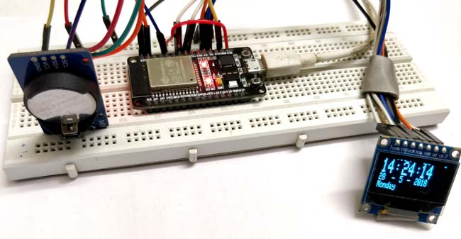  ESP32 Real Time Clock using DS3231 Module