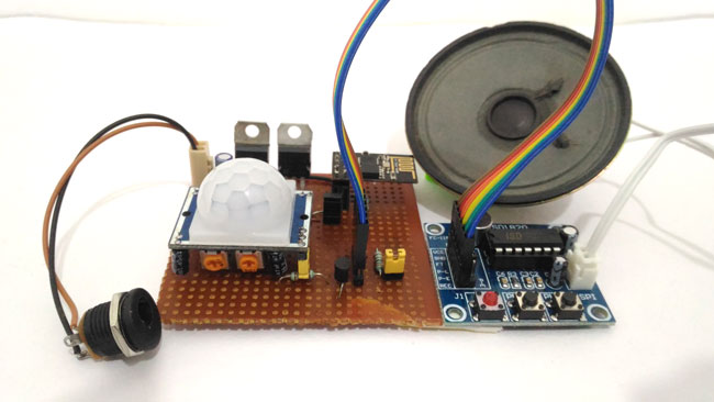 IOT based Security System with Voice Message Using ESP8266