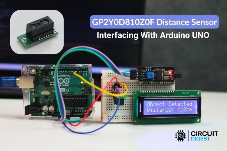 Interfacing GP2Y0D80Z0F Distance Sensor with Arduino Uno