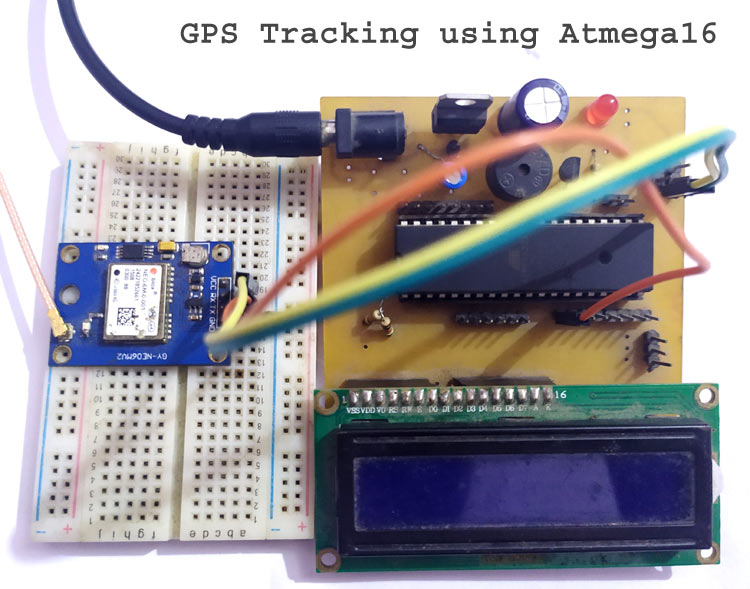 Interface Neo 6M GPS module with Atmega16/32 AVR Microcontroller