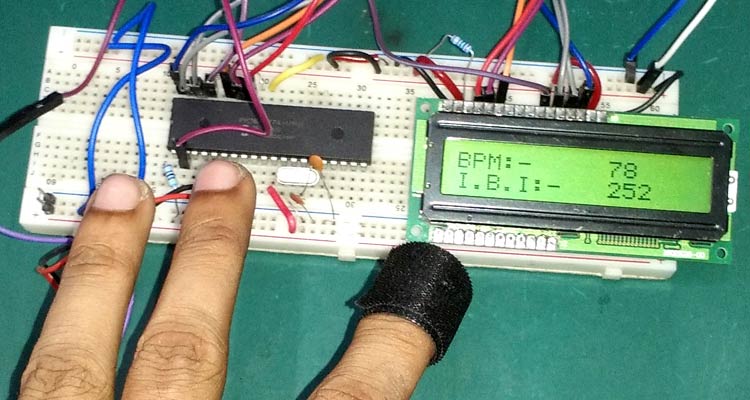 Heart Beat Circuit Diagram PIC16F877A PIC Microcontroller Sensor