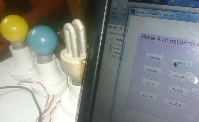 GUI Based Home Automation using Arduino and MATLAB