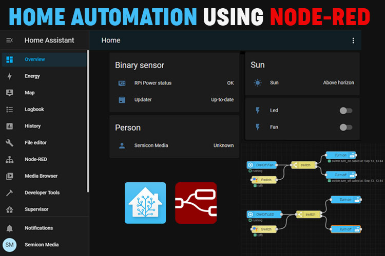 Home Automation using Node-Red