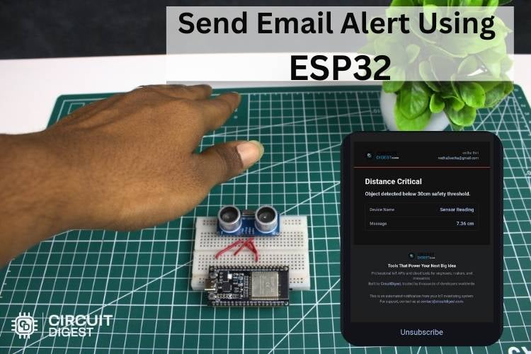 Send Email from ESP32 using CircuitDigest Cloud