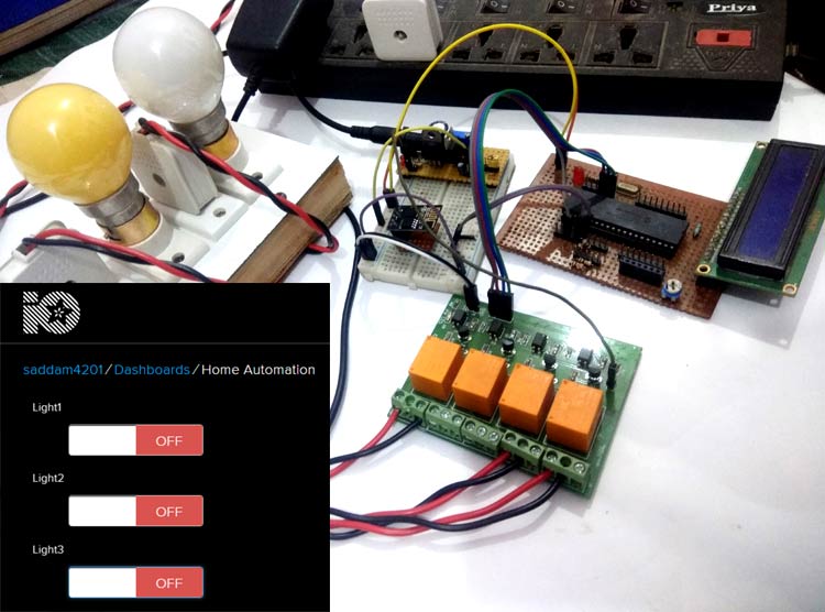 IoT based Web controlled Home Automation using PIC Microcontroller and Adafruit IO