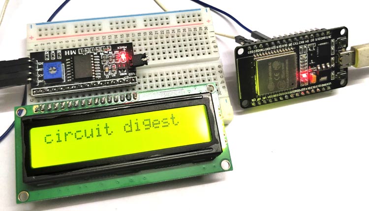 Interfacing 16X2 LCD Module with ESP32 with and without I2C – Circuit  Schools