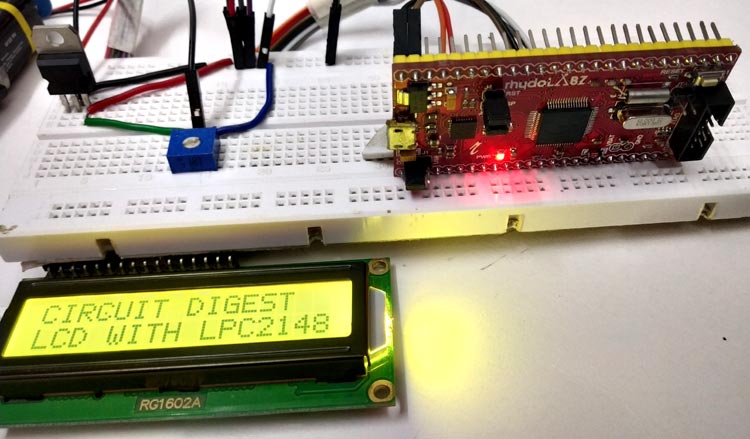 Makerobot Education Lcd 16x2 Interfacing With Lpc2148 4528