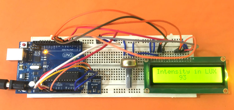 Interfacing BH1750 Ambient Light Sensor with Arduino