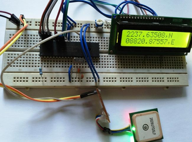 Interfacing GPS Module with PIC Microcontroller