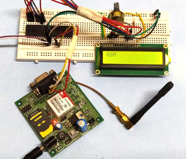 Interfacing GSM Module with AVR Microcontroller: Send and Receive