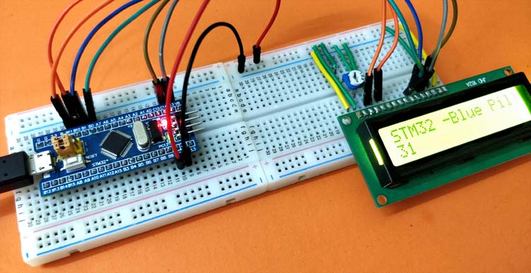 stm32 serial lcd 20x2 driver