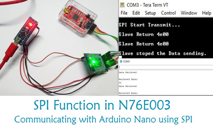 Interfacing Nuvoton with Arduino Through SPI