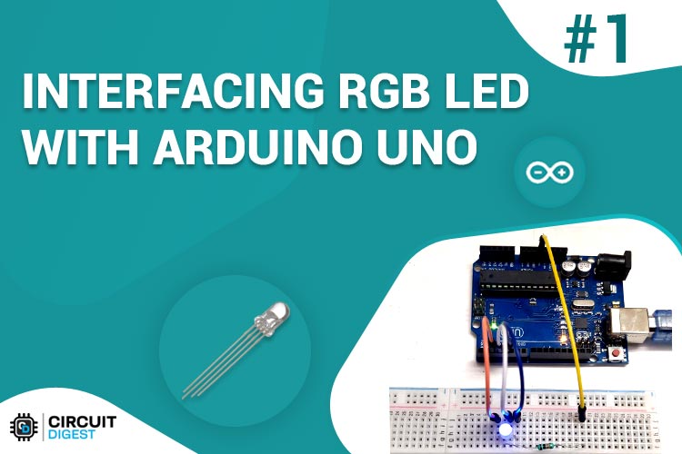 Single RGB LED interfacing with Arduino Uno