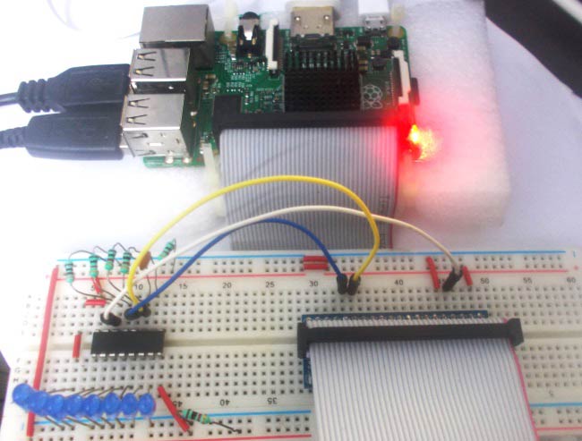 Interfacing Shift Register with Raspberry Pi