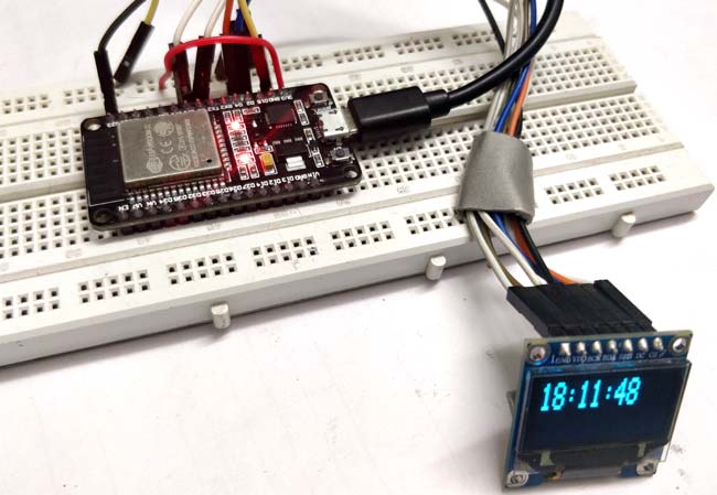 Internet Clock using ESP32 and OLED Display