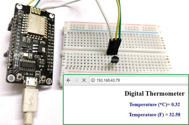 IoT Digital Thermometer using NodeMCU ESP-12 and LM35 