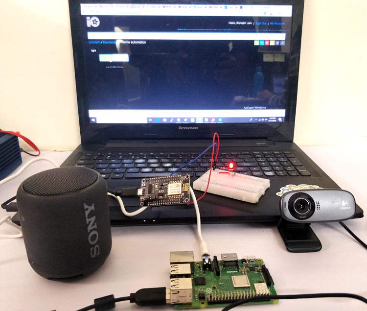 IoT Based Alexa Voice Controlled LED using Raspberry Pi and ESP12