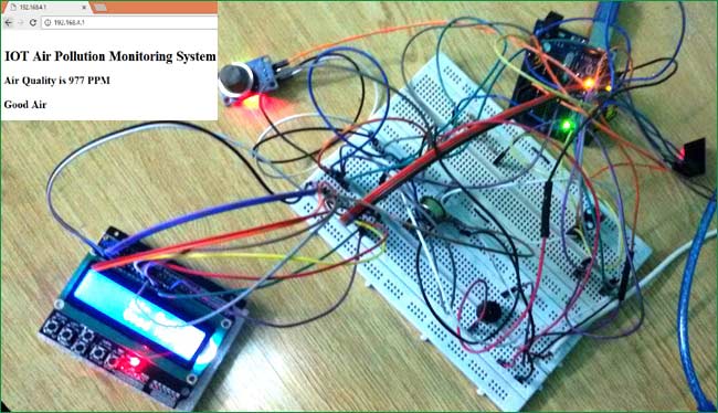 raspberry pollution sensor air pi Air Based using System Pollution Arduino IOT Monitoring