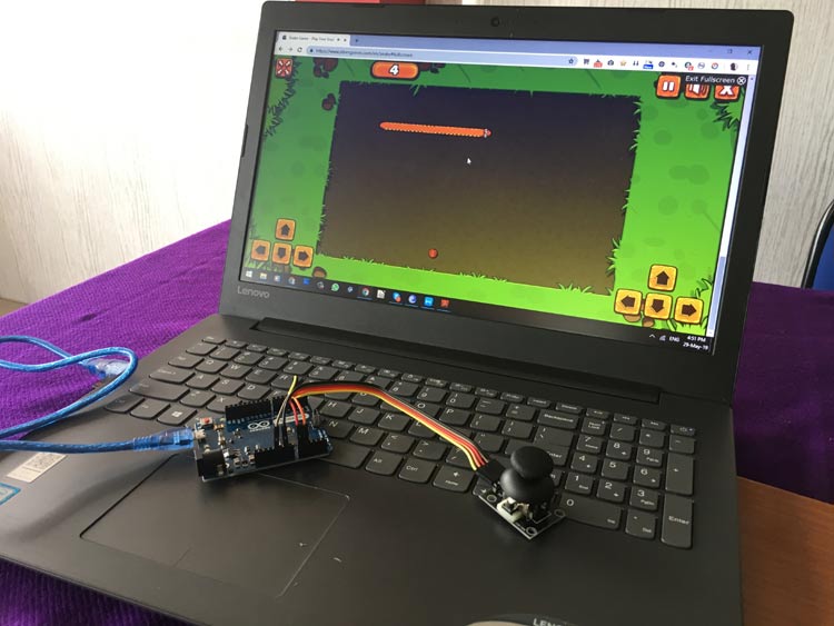 DIY Joystick Game Controller using Arduino Leonardo and Joystick Module