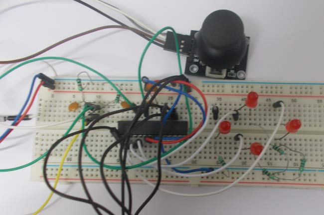 Joystick Interfacing with AVR Microcontroller