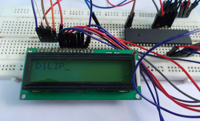 Interfacing Lcd With Atmega32 Avr Microcontroller Circuit Diagram And Code