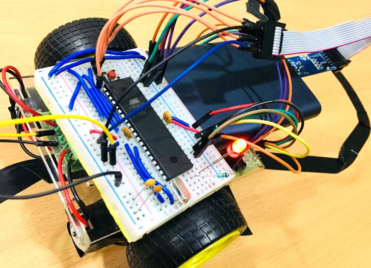 Line follower robot using best sale 8051 microcontroller