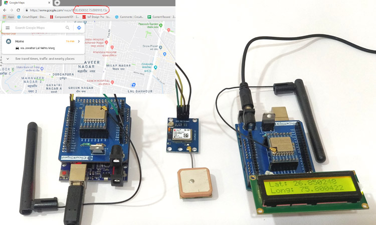 Lora Based GPS Tracker using Arduino and LoRa Shield