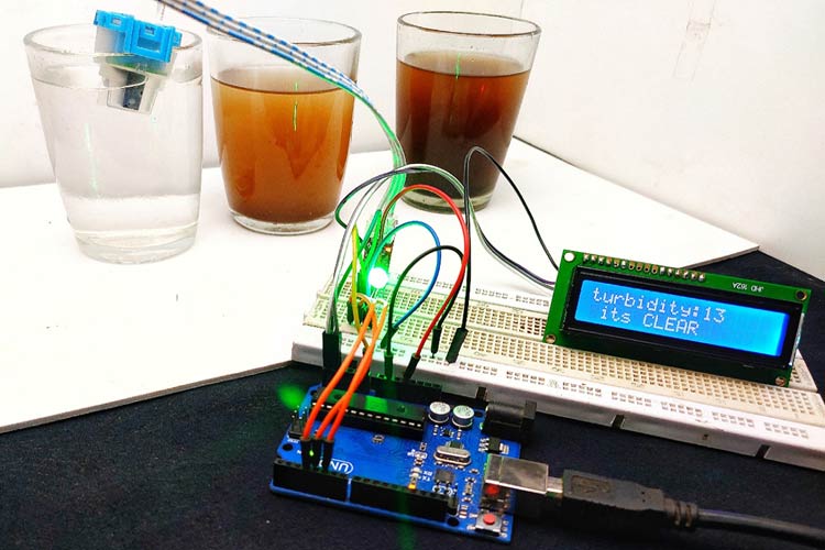 Measuring Turbidity of Water using Arduino and Turbidity Sensor