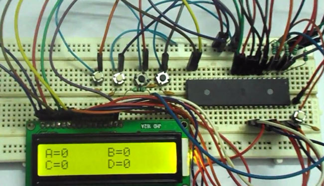 AVR Microcontroller Based Electronic Voting Machine Project