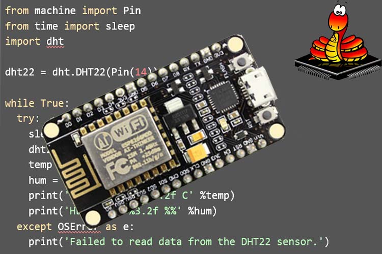 How To Program In Micropython On Esp8266 Interface Dht22 With Esp8266 2468