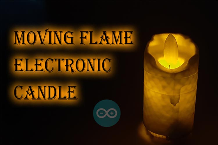 Moving Flame Electronic Candle 