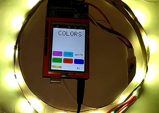 How To Use Neopixel Rgb Led Strip With Arduino And Tft Lcd 3034