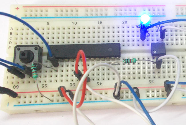 Octocoupler with ATmega8 Microcontroller