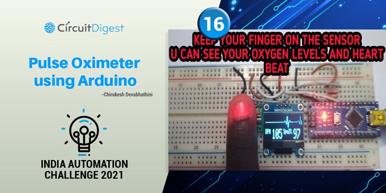 DIY Pulse Oximeter using Arduino and Pulse Sensor