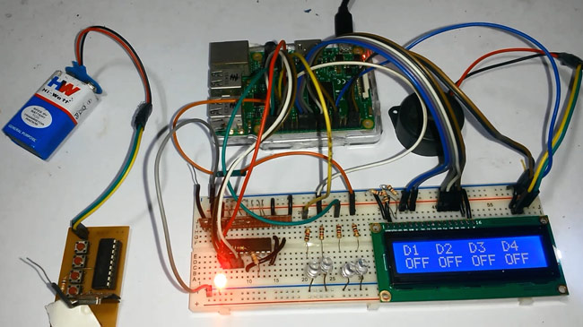 RF Remote Controlled LEDs using Raspberry Pi