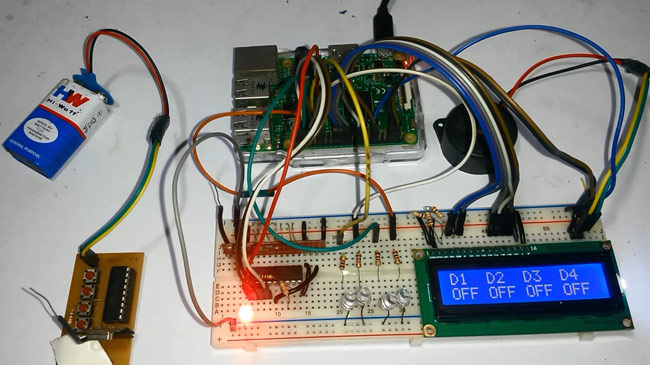 RF Remote Controlled LEDs Using Raspberry Pi