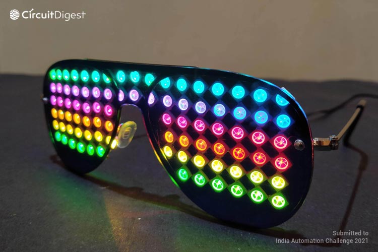Arduino based DIY RGB Goggles using WS2812B LEDs